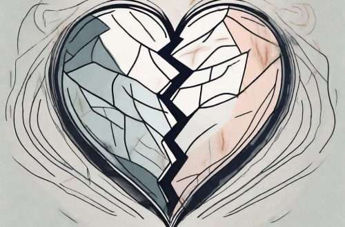 How Improving Self-Esteem Can Help Men Overcome a Breakup 6 A broken heart being mended and transformed into a confident and resilient symbol