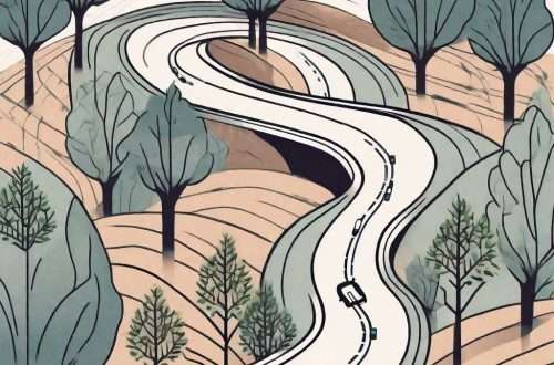 Enhancing Resilience to Help Men Navigate Career Transitions 5 A winding road with various obstacles and challenges