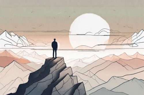 How Can Fostering Self-Acceptance Help Men Overcome a Breakup? 5 A man standing on a mountaintop