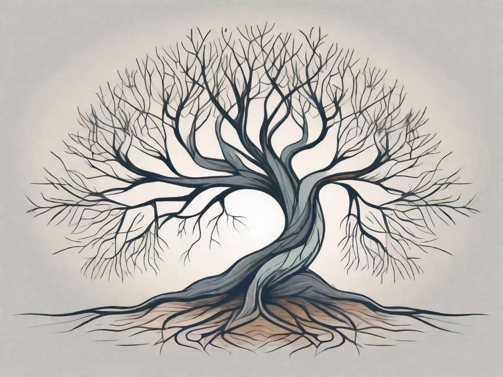 How Encouraging Self-Love Can Help Men Improve Relationships at Work 1 A tree with intertwined roots and branches