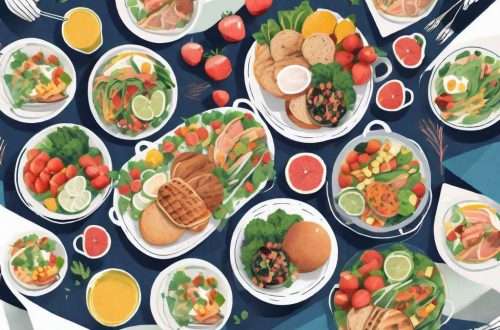 Healthy Lunch Ideas for Team Building 6 A vibrant picnic spread with an assortment of colorful and nutritious dishes