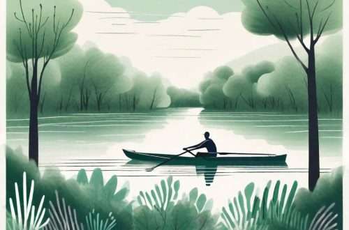 How Effective Is Rowing for Sustainable Weight Loss? 5 A rowing boat gliding through a serene and scenic river surrounded by lush greenery