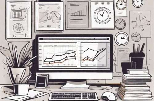 How Storyboarding Can Help Improve Time Management 10 A busy workspace with various tasks and deadlines visually represented through objects and symbols