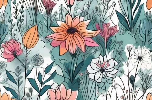 A vibrant garden with blooming flowers and flourishing plants