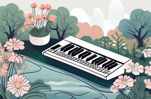 How Keyboard Wrist Rests Can Improve Mental Well-Being 5 A serene and peaceful garden scene