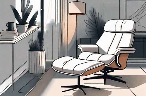 How Can a Footrest Improve Overall Comfort? 6 A cozy living room setup with a footrest positioned under a comfortable chair