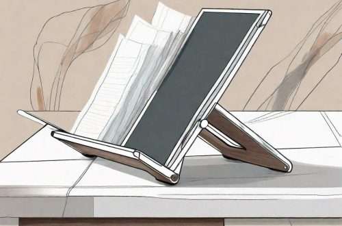 A document holder positioned at an ergonomic angle