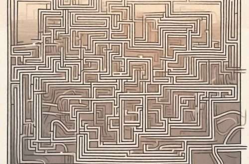A tangled maze with multiple paths leading to dead ends