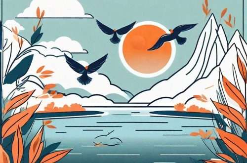 A serene and peaceful nature scene