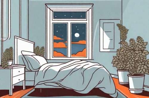 A peaceful bedroom scene with moonlight streaming through the window