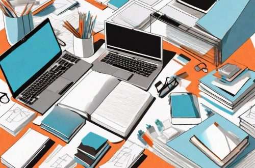 Does 5-HTP Help Improve Concentration at Work? 6 A cluttered desk with various office supplies